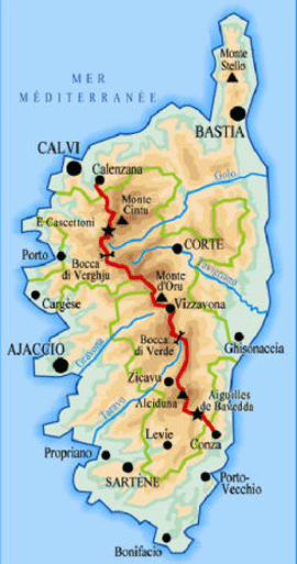 Parcours du GR20